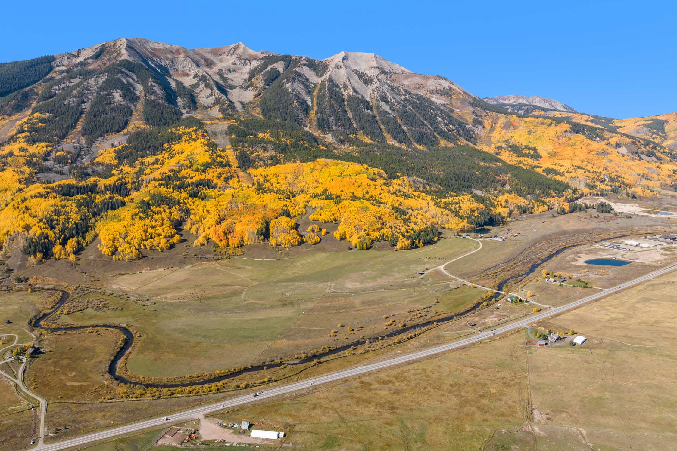 TBD Highway 135 Crested Butte, CO. - Drone View