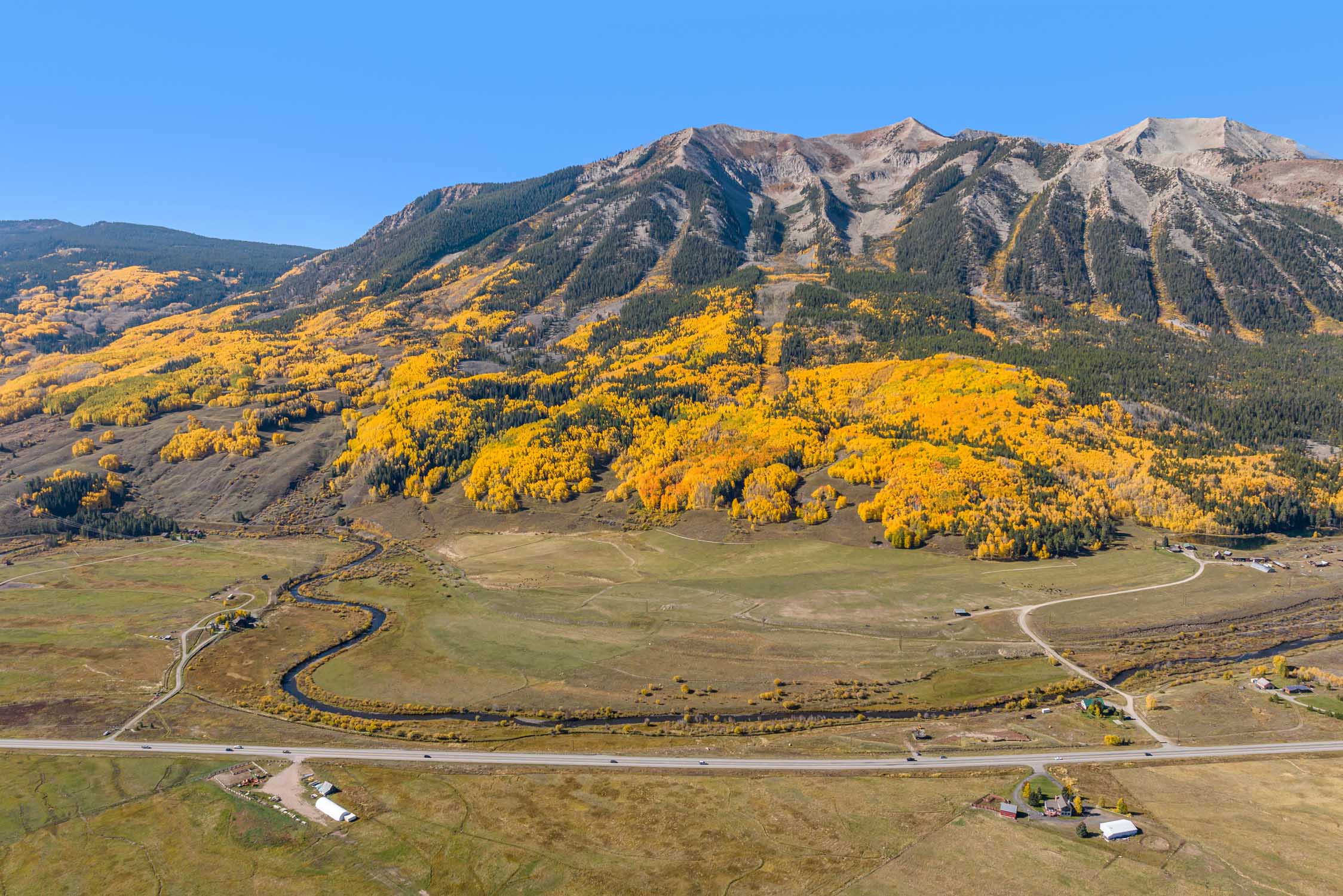 TBD Highway 135 Crested Butte, CO. - Drone View