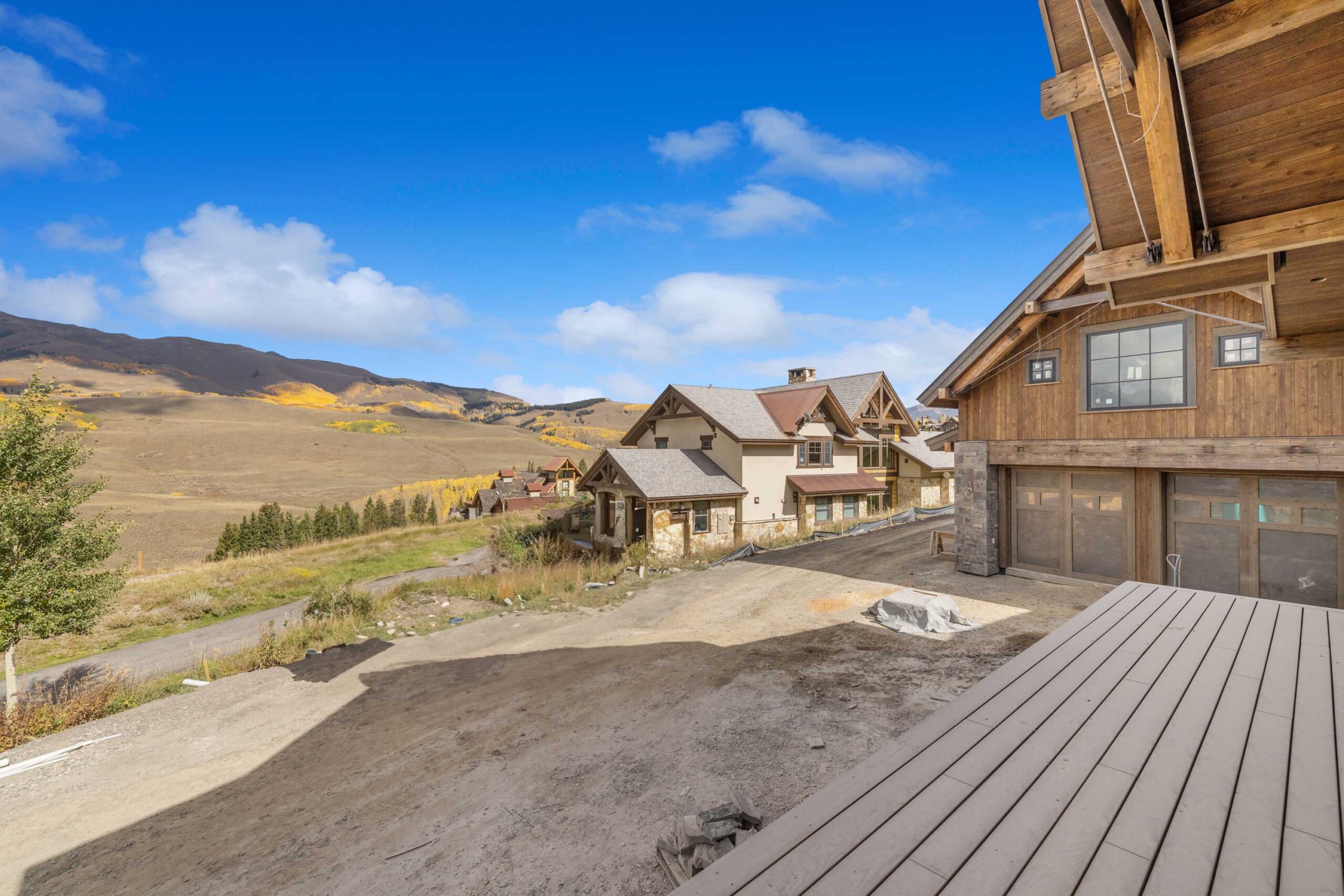 18 Walking Deer Mt. Crested Butte, Colorado - Side Porch View