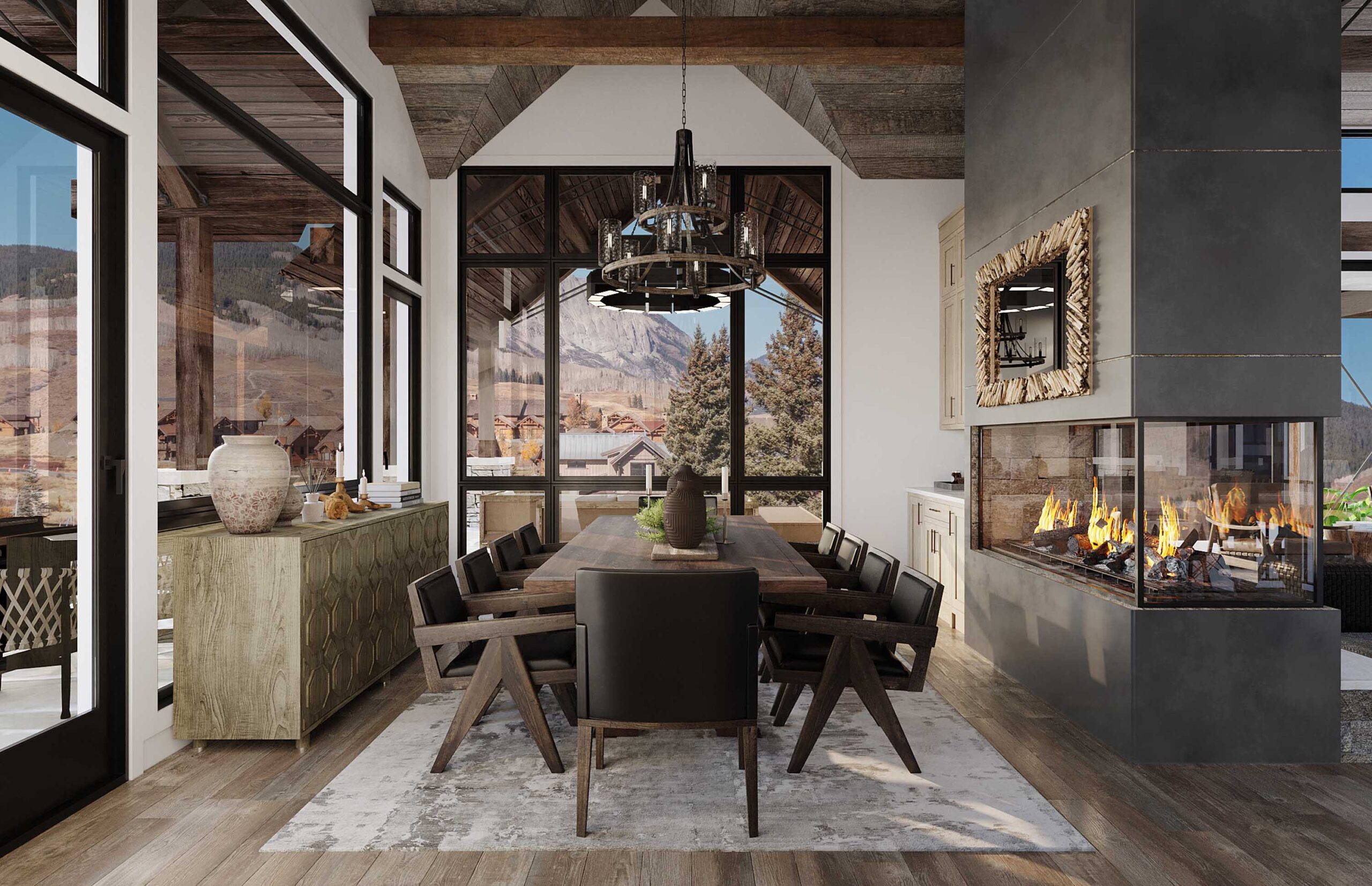 18 Walking Deer Lane Mt. Crested Butte, Colorado - dining room rendering