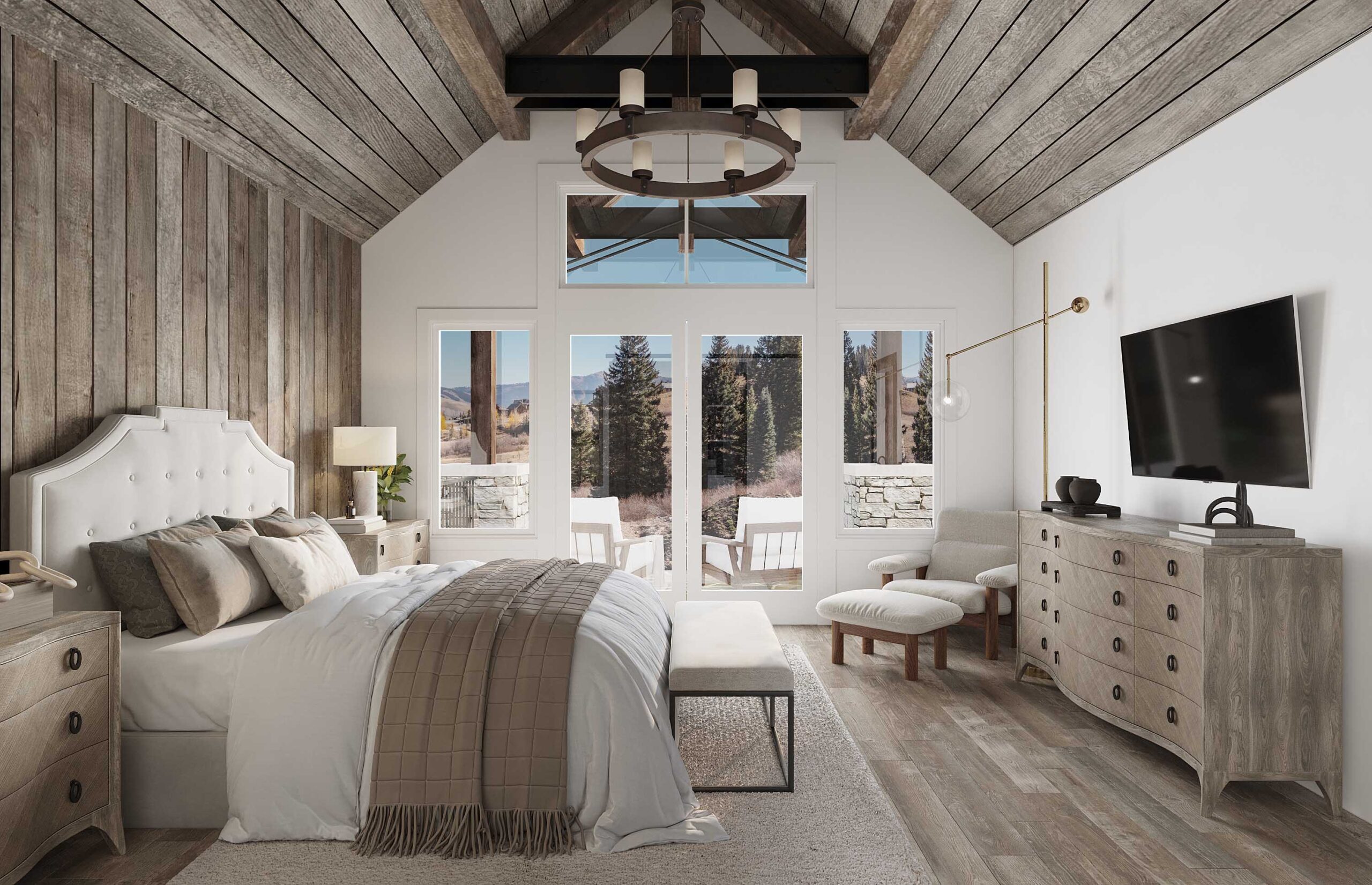 18 Walking Deer Lane Mt. Crested Butte, Colorado - primary bedroom rendering