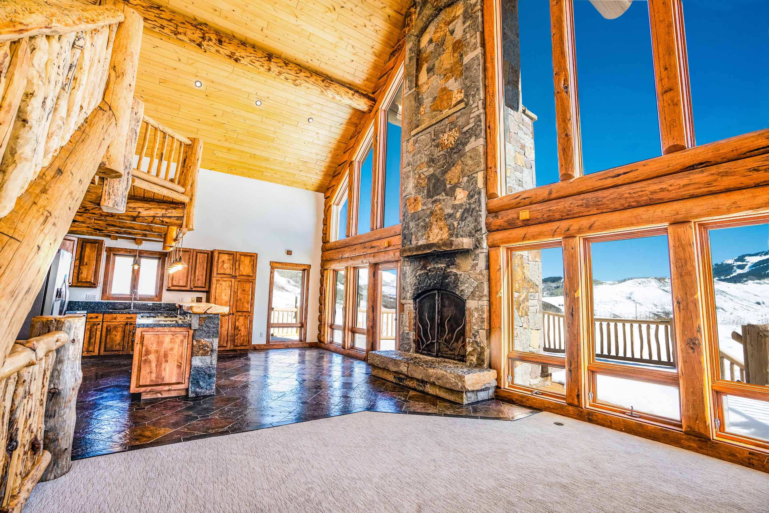 1010 Washington Gulch Road Crested Butte, CO - Living Room, Kitchen