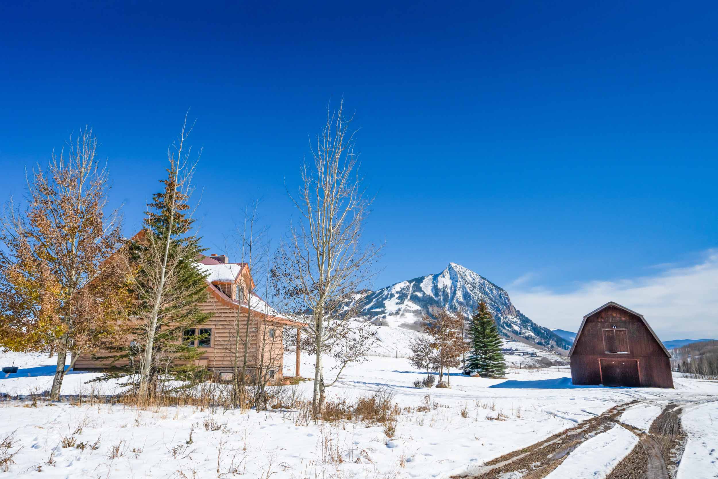 1010 Washington Gulch Road Crested Butte, CO - Barn and Back of House