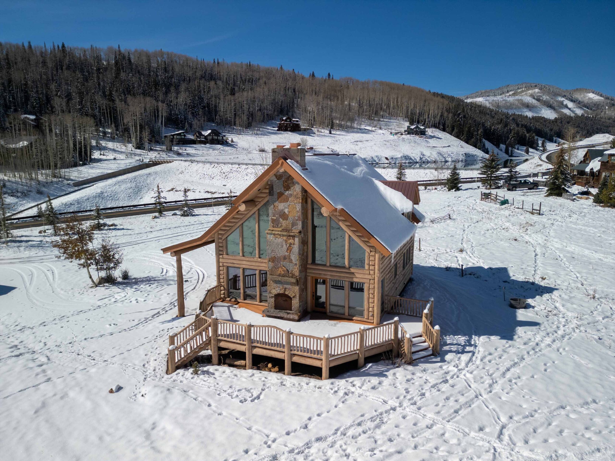 1010 Washington Gulch Road Crested Butte, CO - Drone View