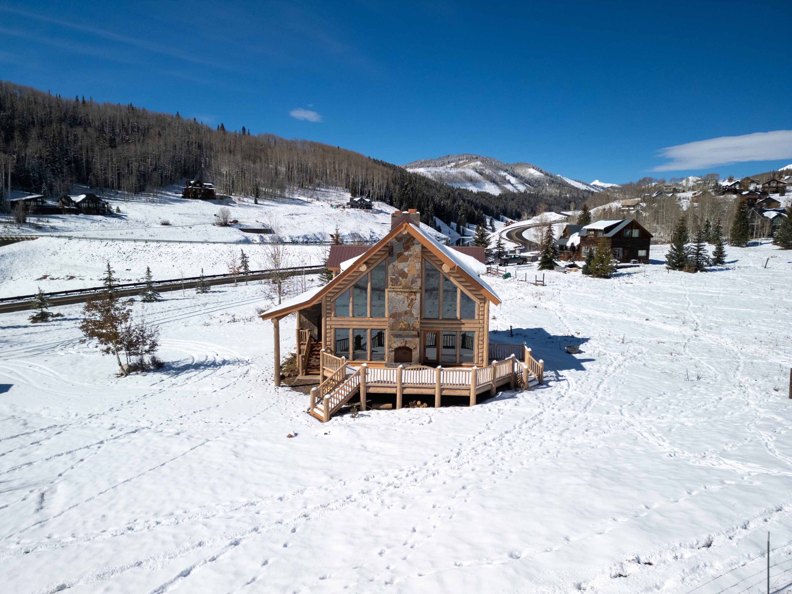 1010 Washington Gulch Road Crested Butte, CO - Drone View