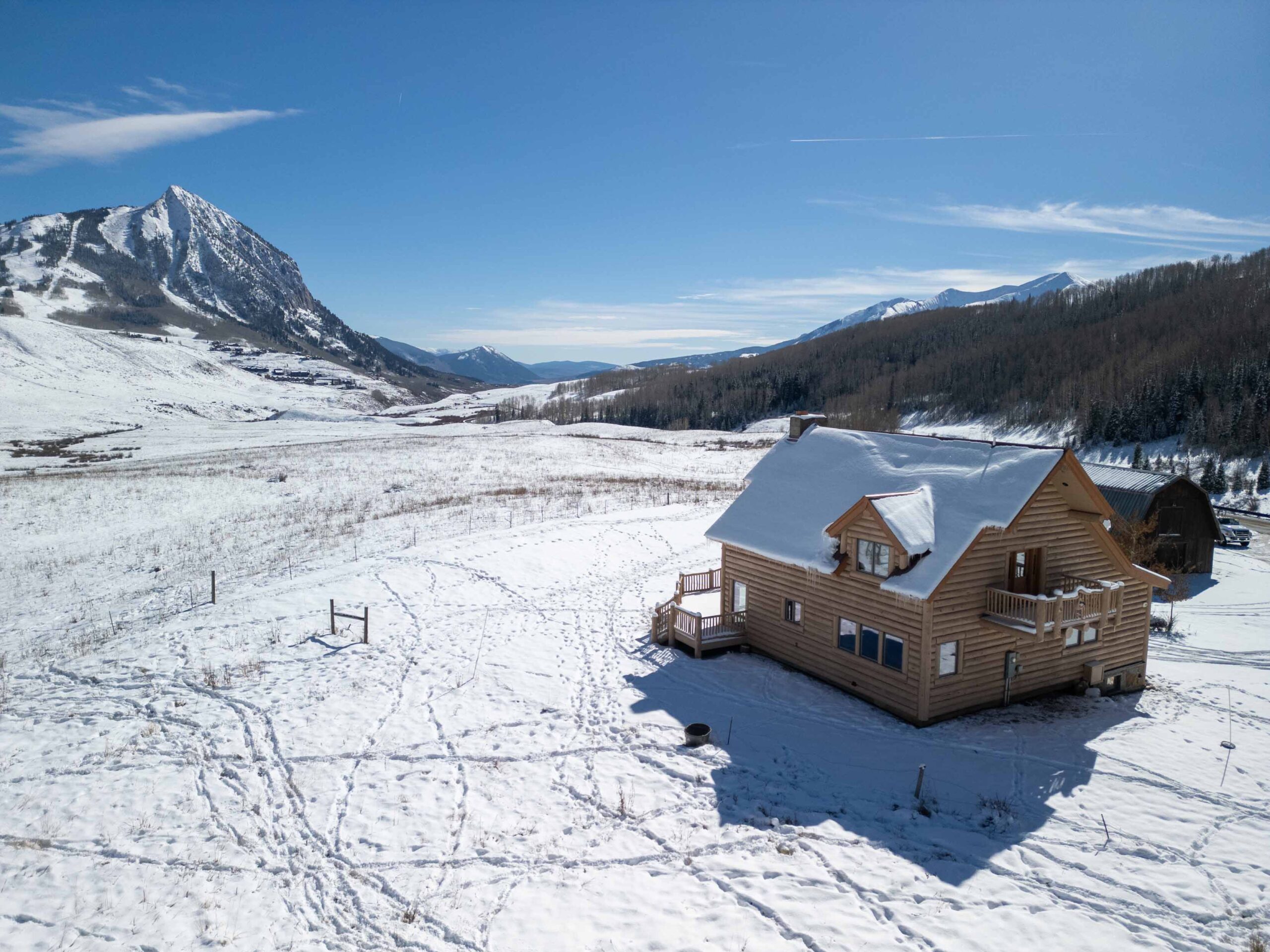 1010 Washington Gulch Road Crested Butte, CO - Drone View