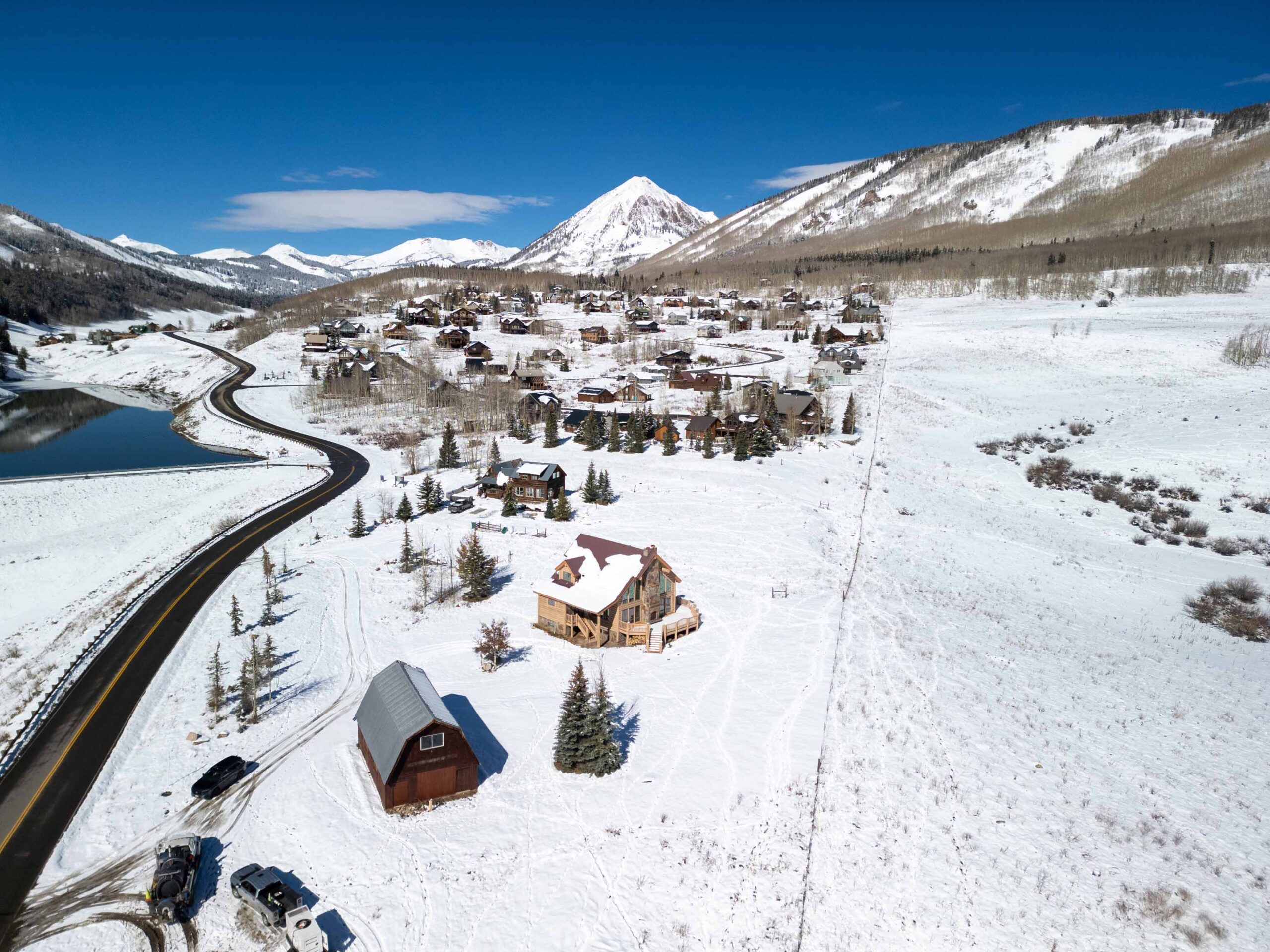 1010 Washington Gulch Road Crested Butte, CO - Drone View