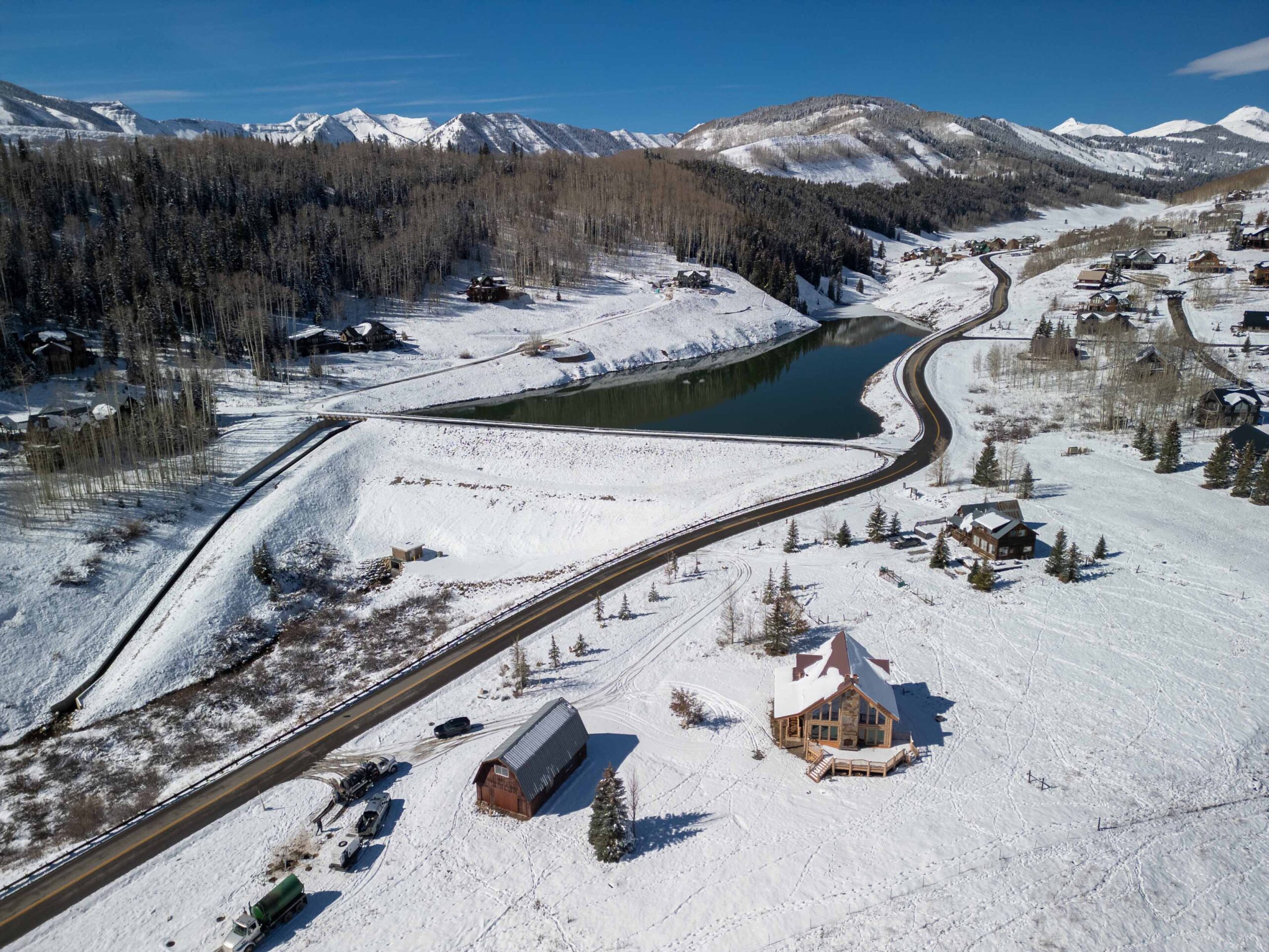 1010 Washington Gulch Road Crested Butte, CO - Drone View