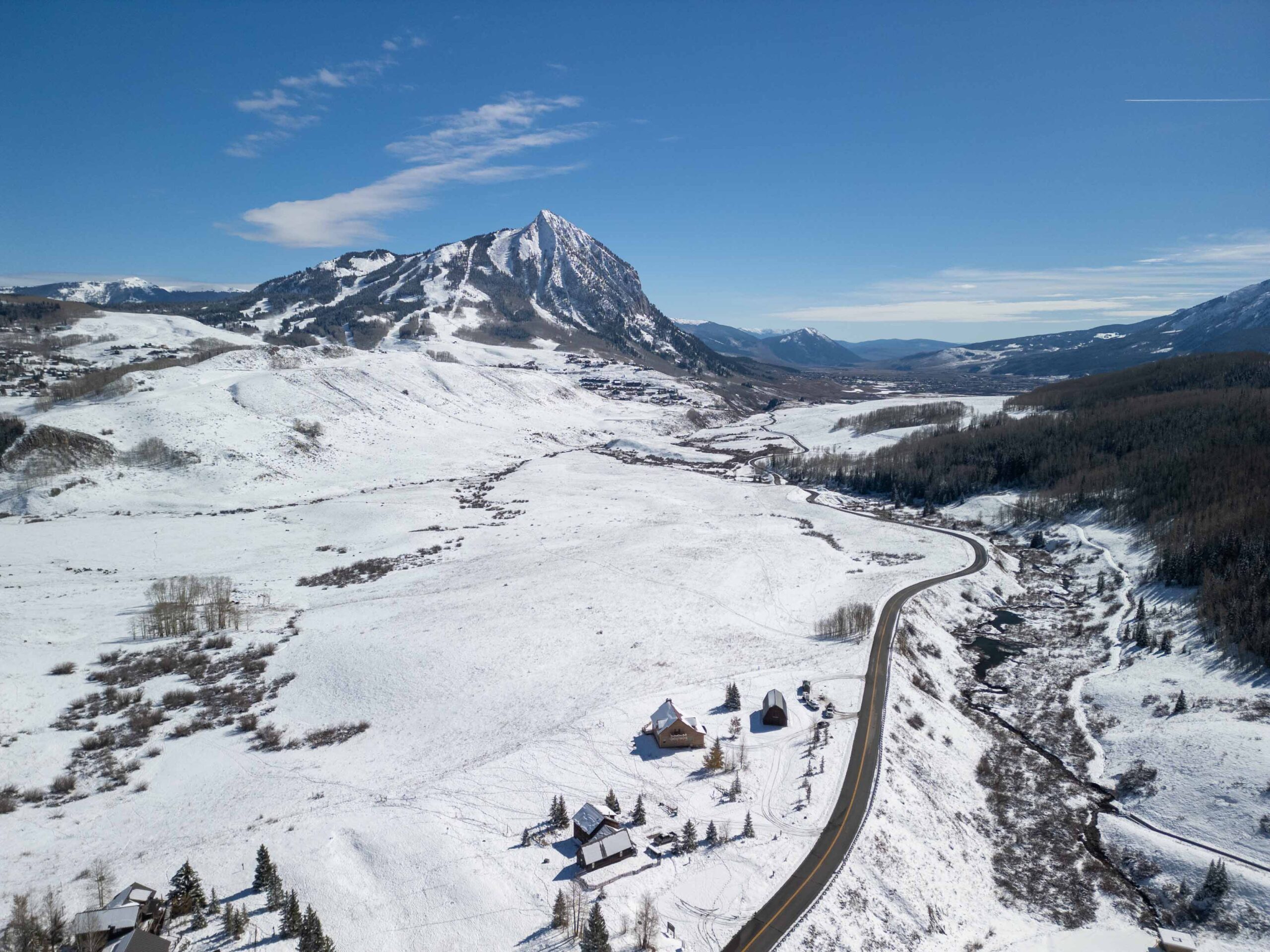 1010 Washington Gulch Road Crested Butte, CO - Drone View