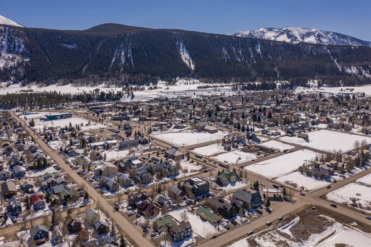 615 Teocallie Avenue, Crested Butte, CO 81224 - Drone View