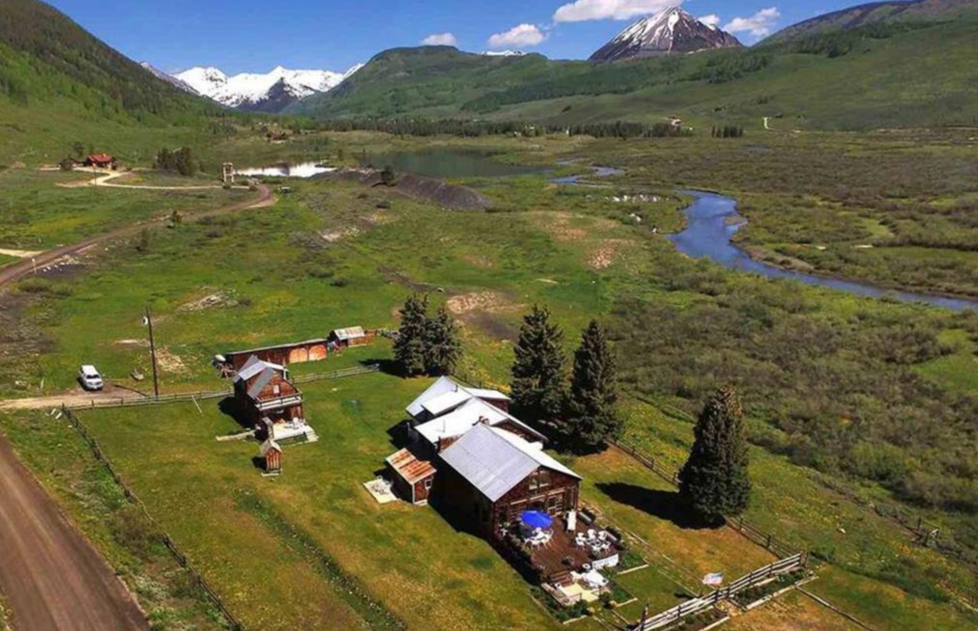 594 County Road 4, Crested Butte, CO - Drone View