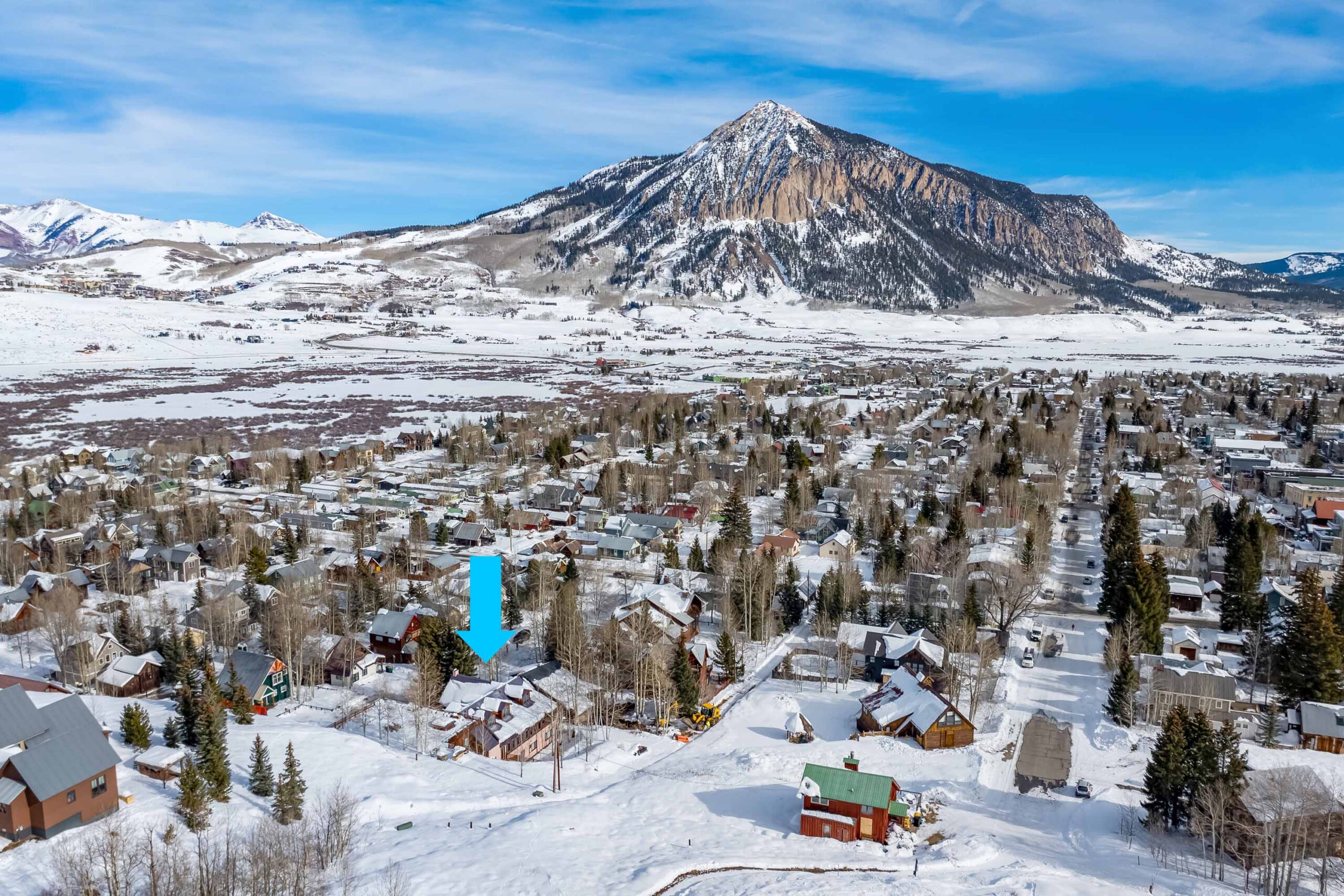 8 Gothic Avenue, Crested Butte, CO - Drone View