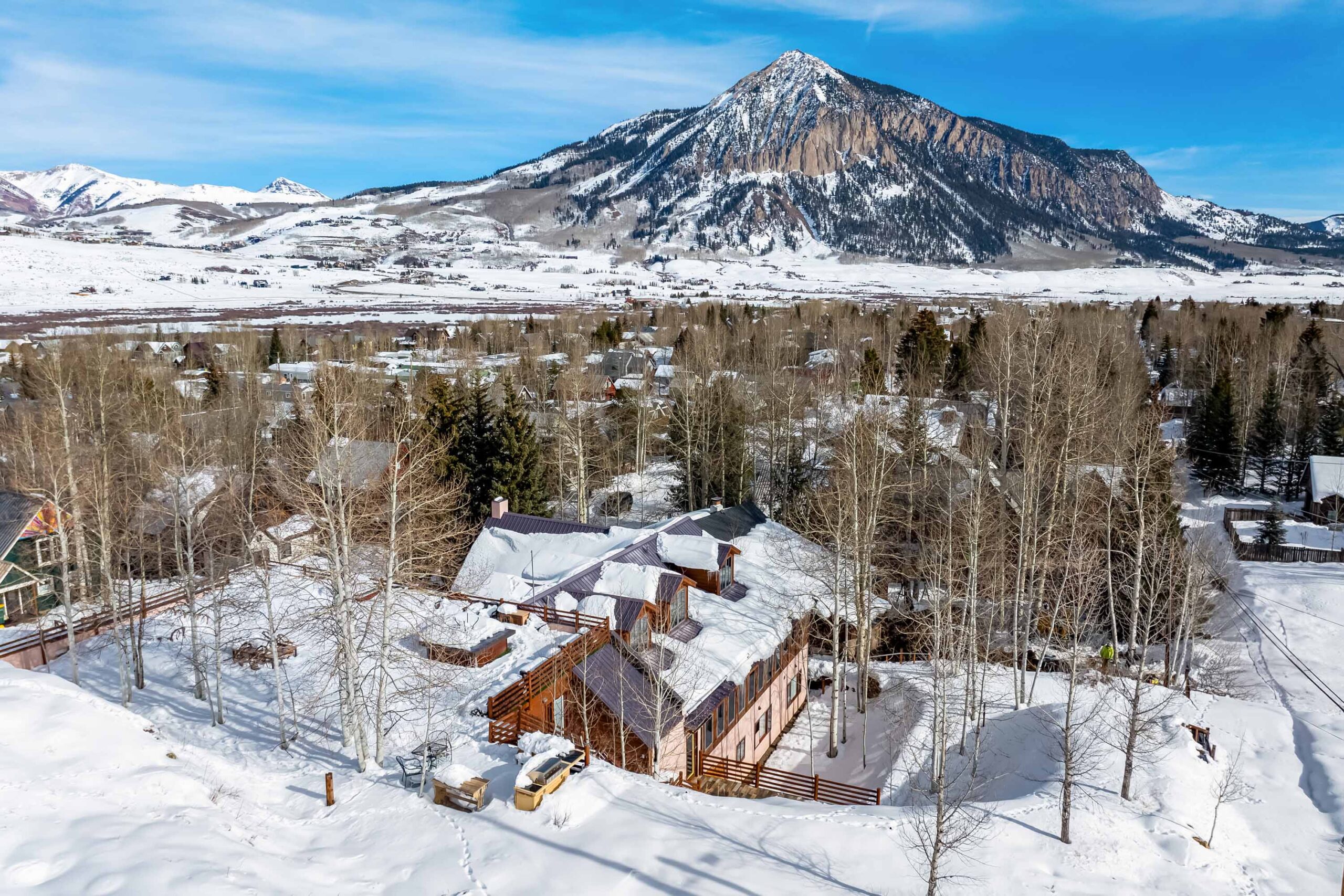 8 Gothic Avenue, Crested Butte, CO - Drone View