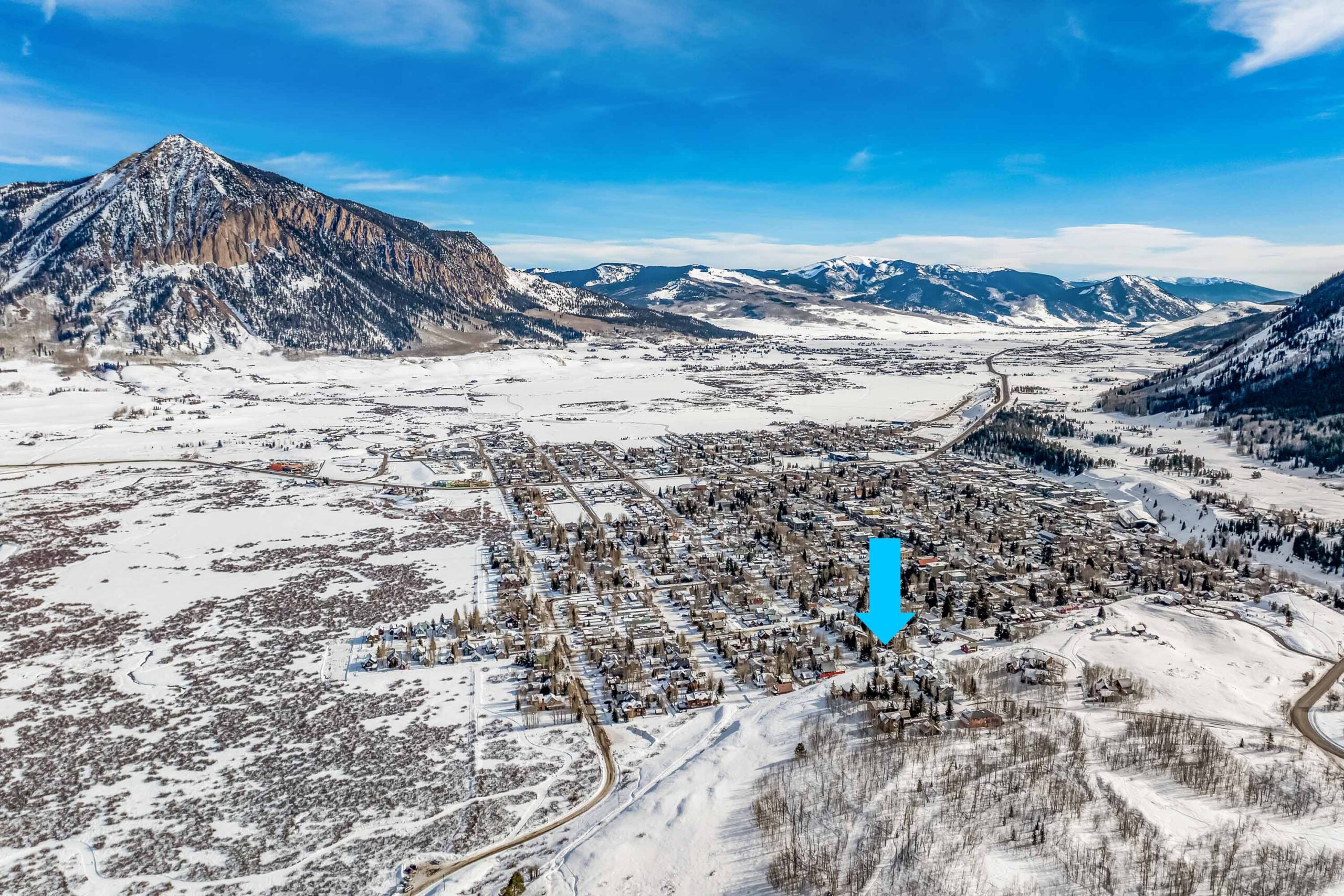 8 Gothic Avenue, Crested Butte, CO - Drone View