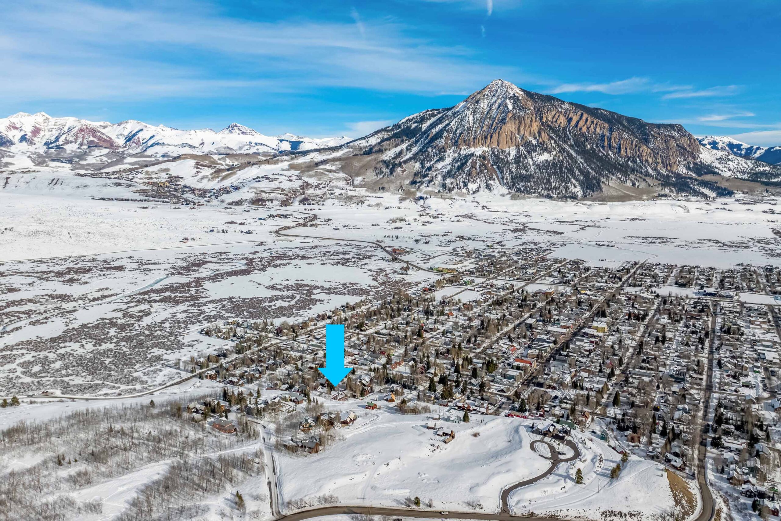 8 Gothic Avenue, Crested Butte, CO - Drone View