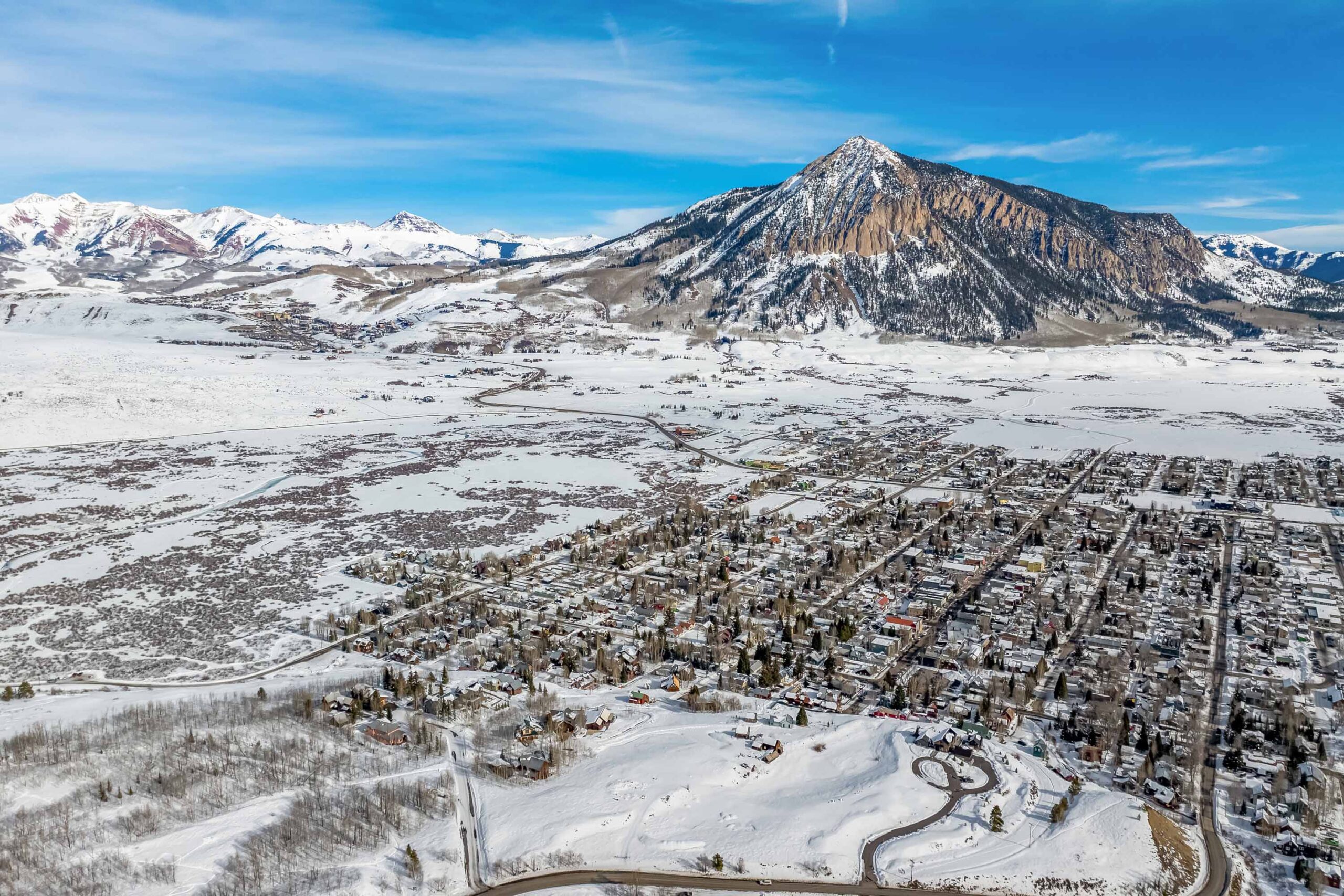 8 Gothic Avenue, Crested Butte, CO - Drone View