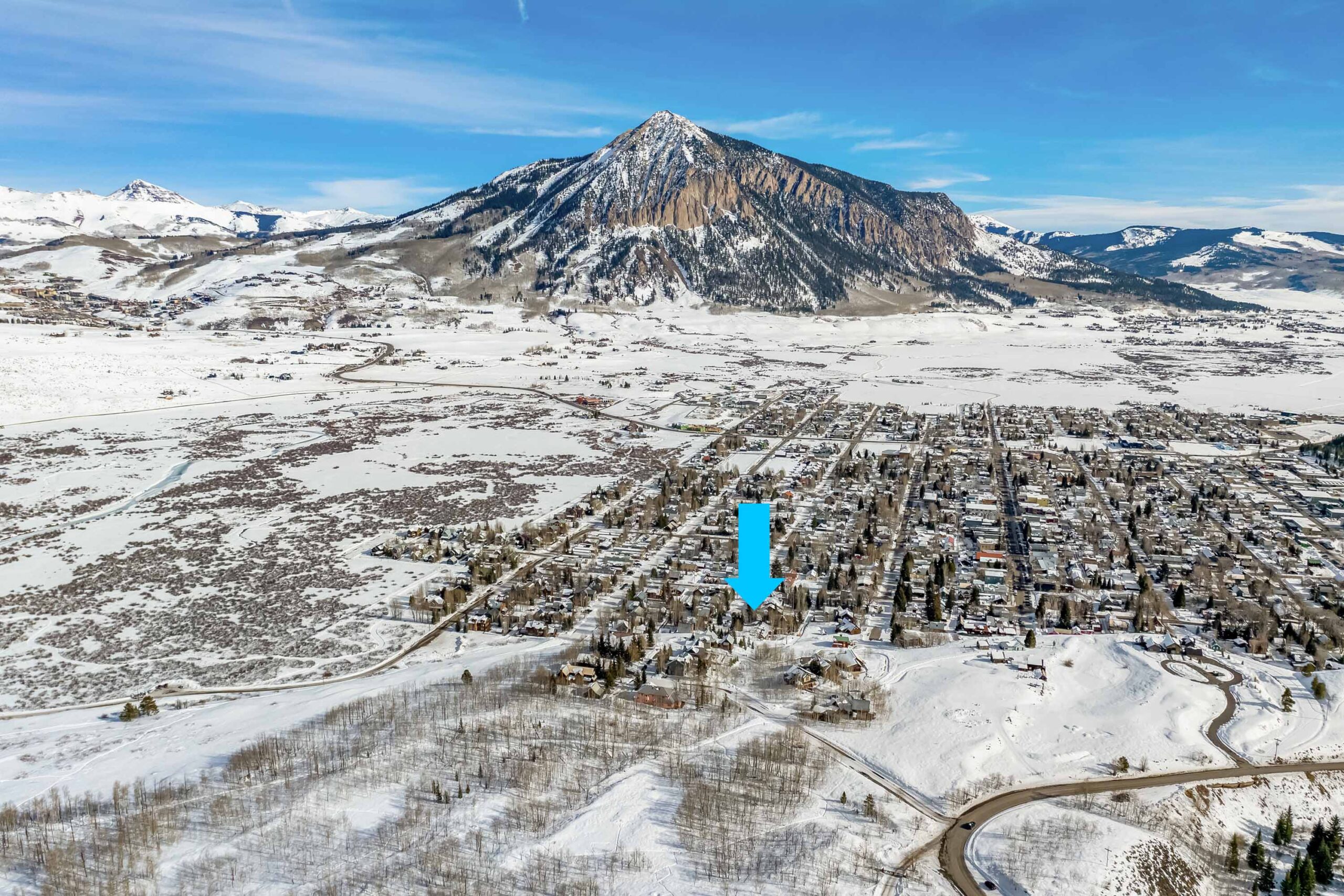 8 Gothic Avenue, Crested Butte, CO - Drone View