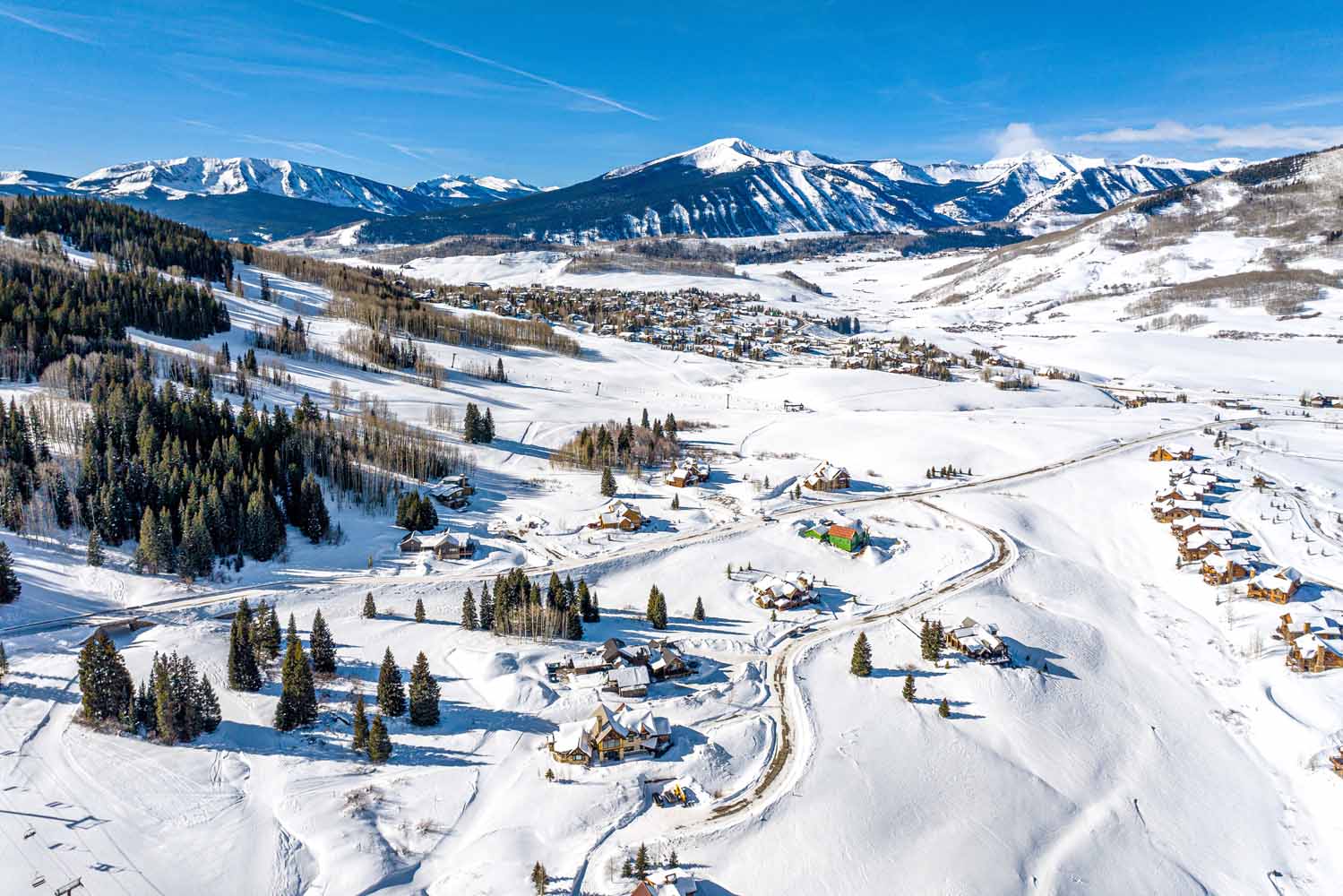 18 Walking Deer Lane, Crested Butte, CO - Aerial View