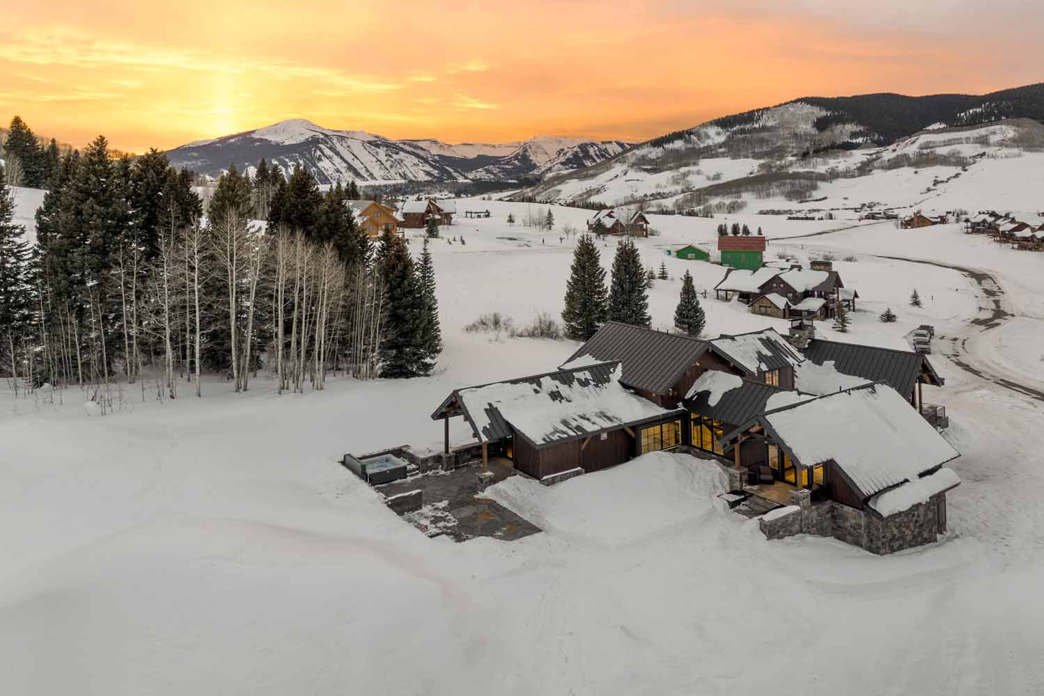 18 Walking Deer Lane, Crested Butte, CO - Aerial View