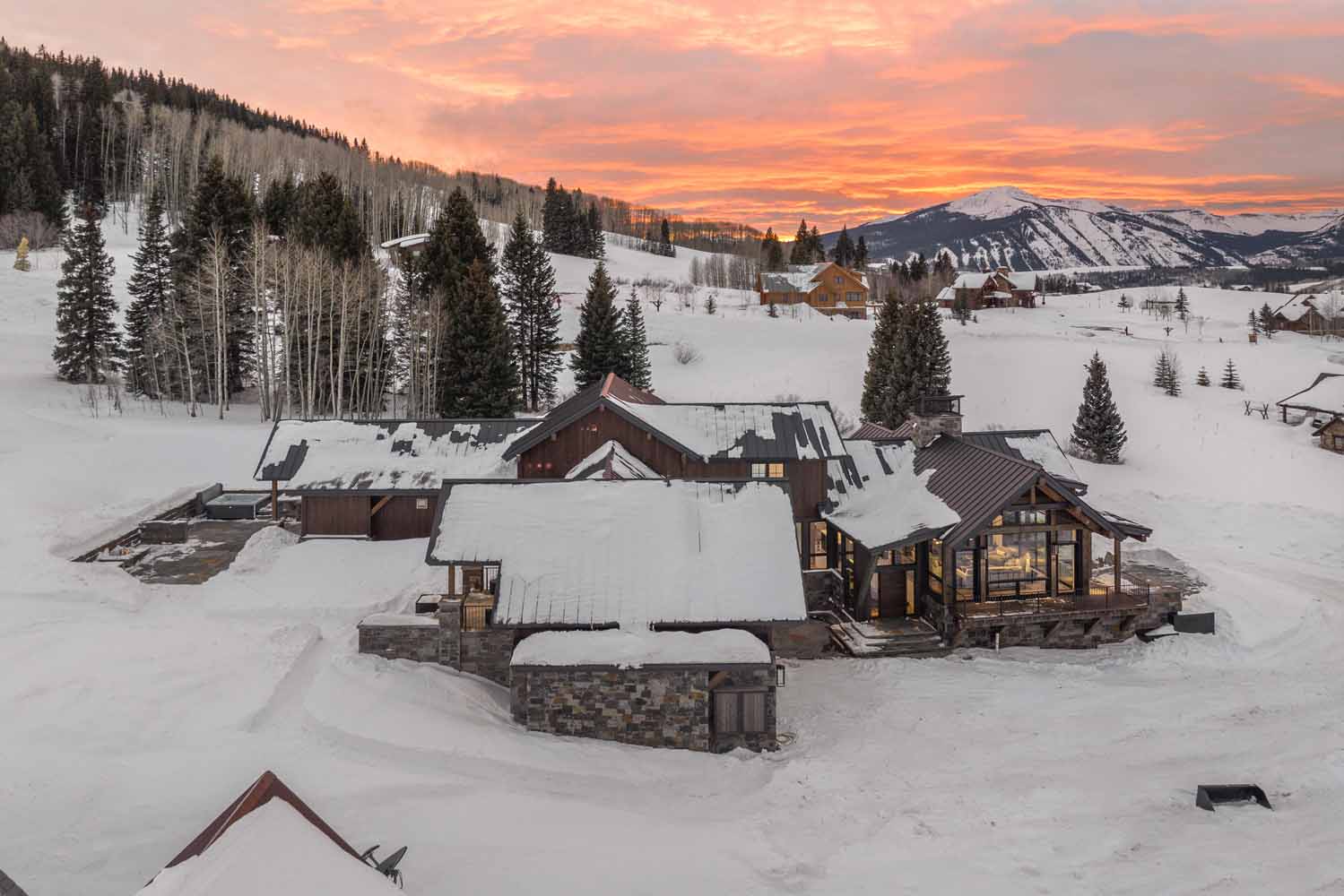 18 Walking Deer Lane, Crested Butte, CO - Aerial View