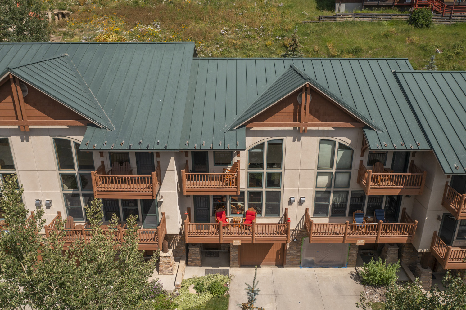 24 Hunter Hill Road #13 Mt. Crested Butte, CO - Drone View